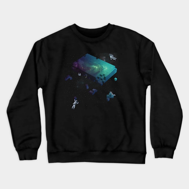 Constructing the Cosmos Crewneck Sweatshirt by TenkenNoKaiten